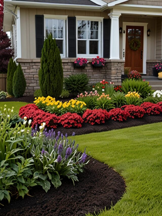 15+ Cheap Simple Front Yard Landscaping Ideas - Homezillo
