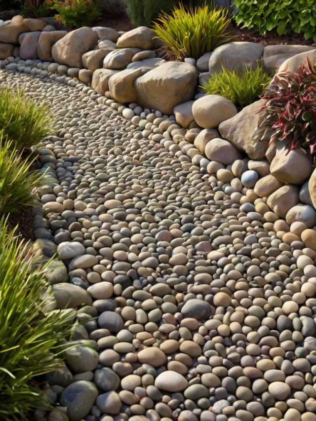 15+ Beautiful River Rock Landscaping Ideas - Homezillo