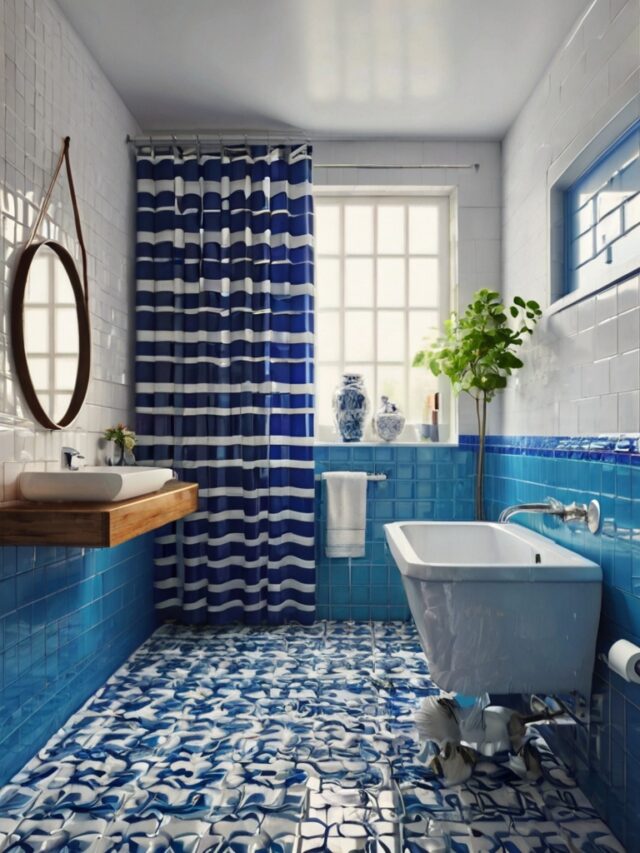 15+ Stunning Blue and White Bathroom Ideas: Stylish Retreat - Homezillo
