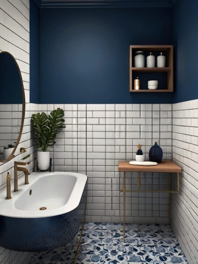 15+ Stunning Blue and White Bathroom Ideas: Stylish Retreat - Homezillo