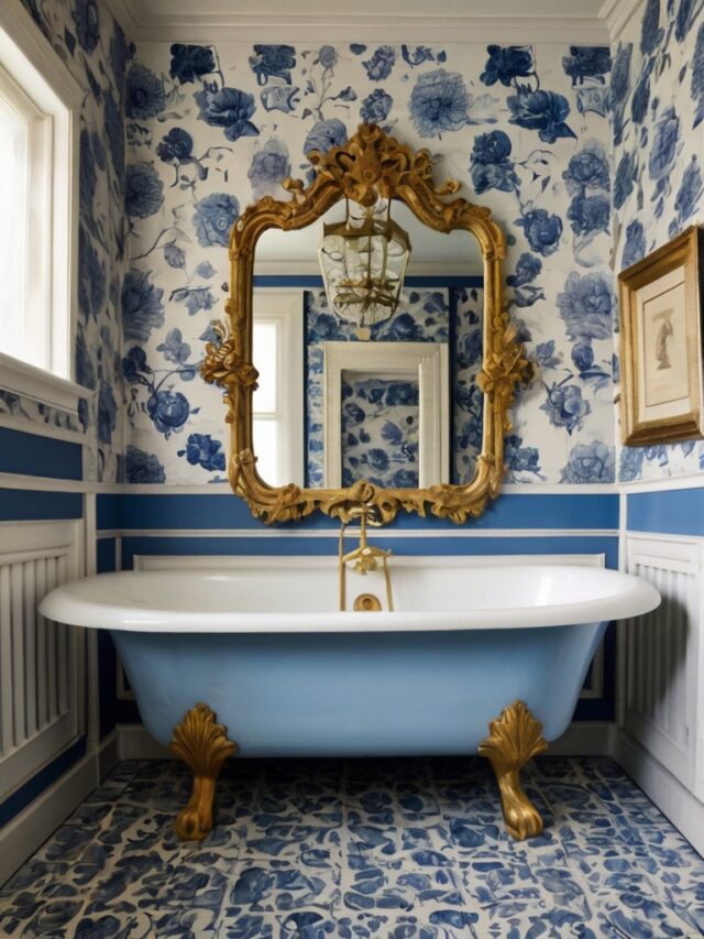 15+ Stunning Blue and White Bathroom Ideas: Stylish Retreat - Homezillo