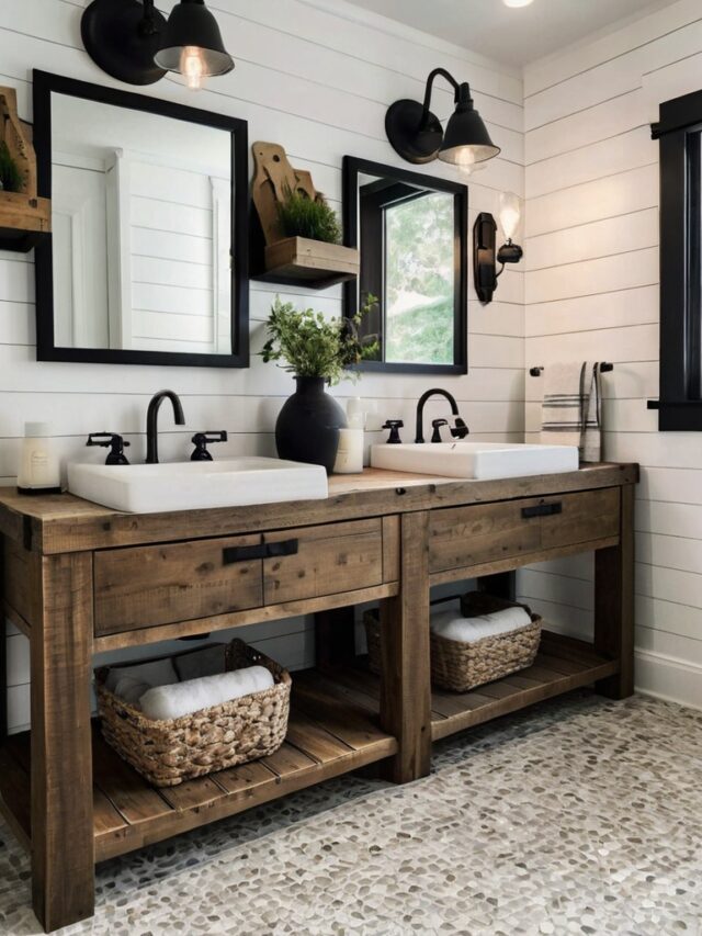 15+ Amazing Gray Black and White Bathroom Ideas - Homezillo