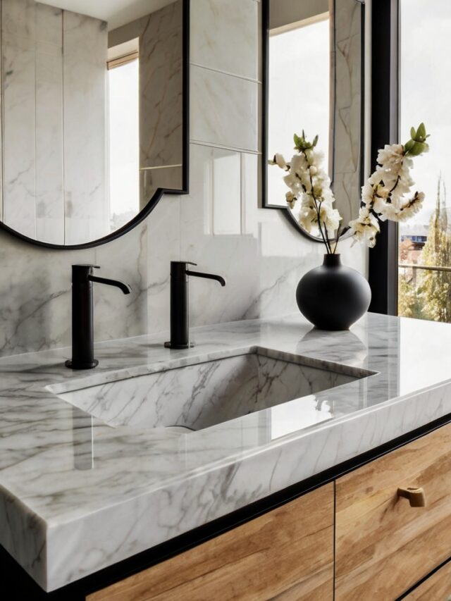 15+ Best White Marble Bathroom Ideas - Homezillo