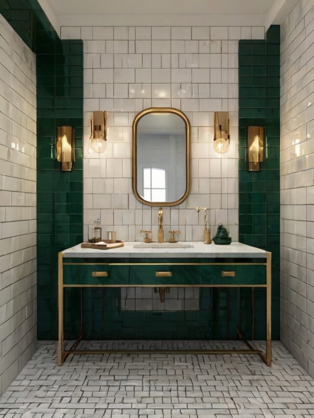 Curated visual reference: Fresh Look at 16 Green And White Bathroom Ideas To Refresh Your Space