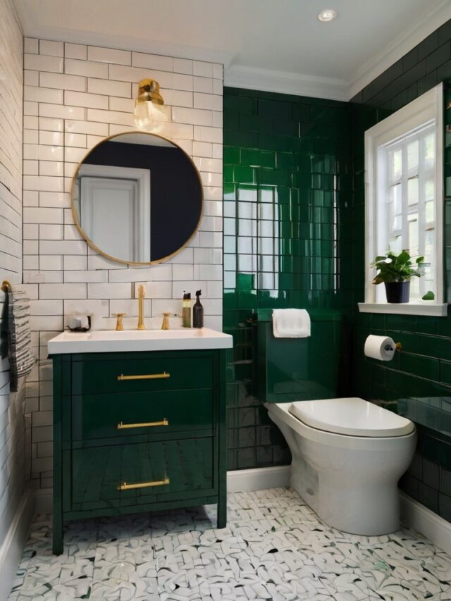 16+ Green and White Bathroom Ideas to Refresh Your Space Instantly ...