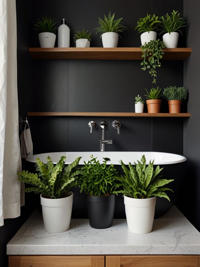 Tiny Black And White Bathroom Ideas