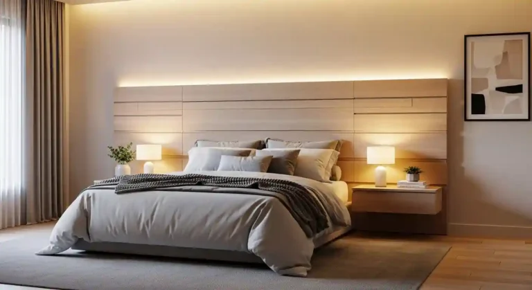 Wall mounted headboard ideas