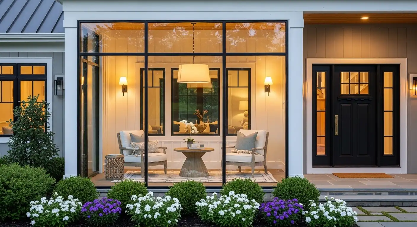 You are currently viewing 12 Enclosed Front Porch Entrance Ideas That Boost Curb Appeal and Comfort