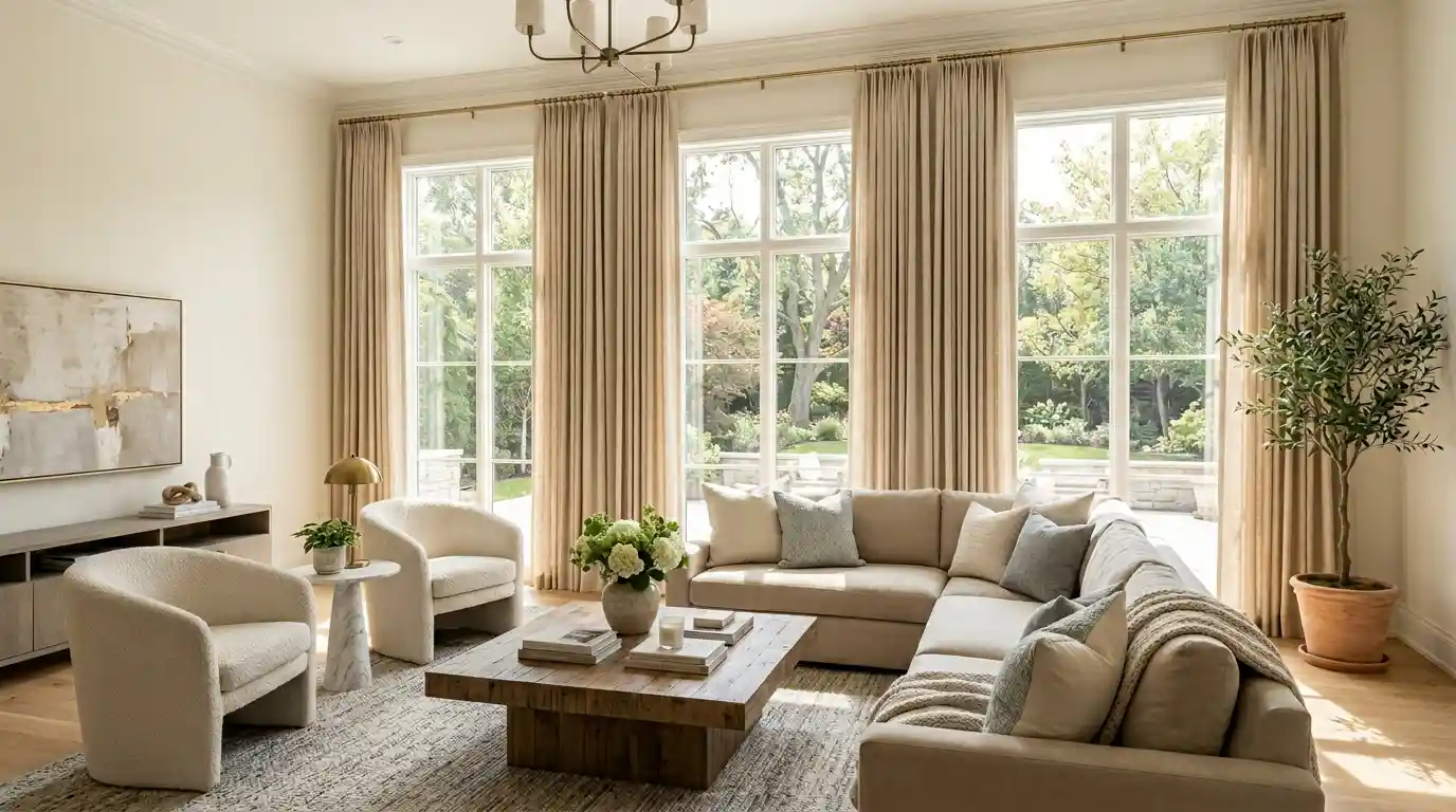 You are currently viewing 3 Window Curtain Ideas That Make Your Living Room Look Beautiful