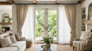 Read more about the article 12 French Door Curtain Ideas That Add Privacy, Style, and Elegance