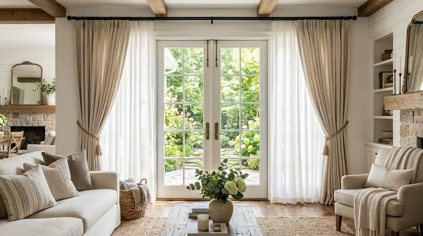 You are currently viewing 12 French Door Curtain Ideas That Add Privacy, Style, and Elegance