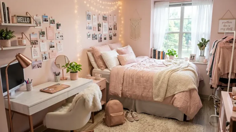 Pink Dorm Room Ideas